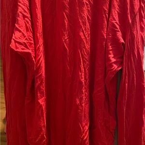 Vibrant Red Long Sleeve Top